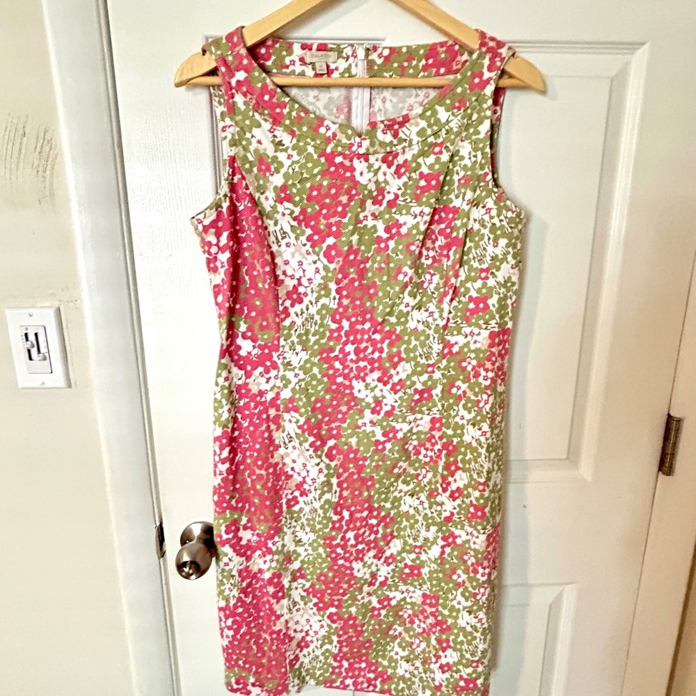 Talbots Floral Shift Dress Size 10